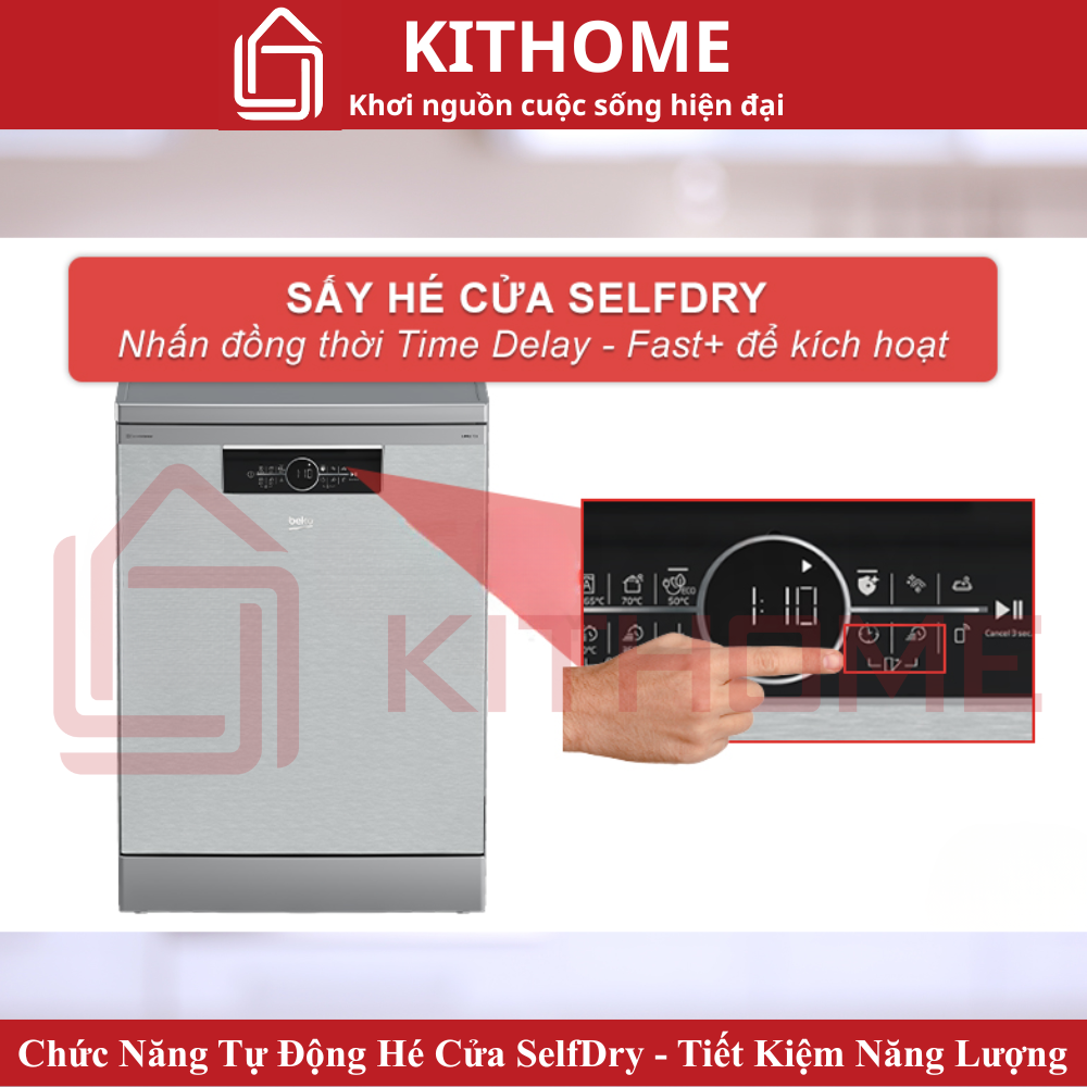 Chức Năng Tự Động Hé Cửa SelfDry - Tiết Kiệm Năng Lượng

