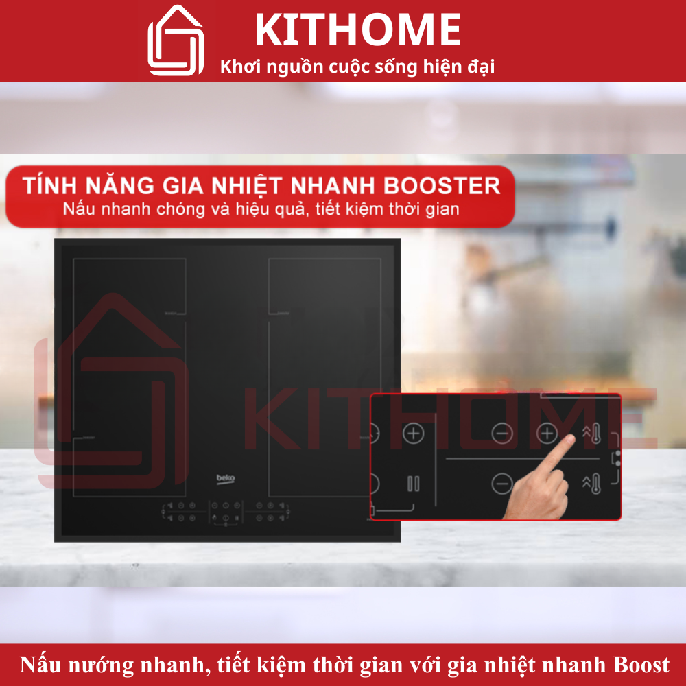 Nấu nướng nhanh chóng, tiết kiệm thời gian với gia nhiệt nhanh Boost
