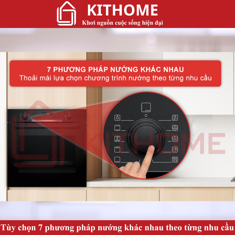 Tùy chọn 7 phương pháp nướng chuyên biệt