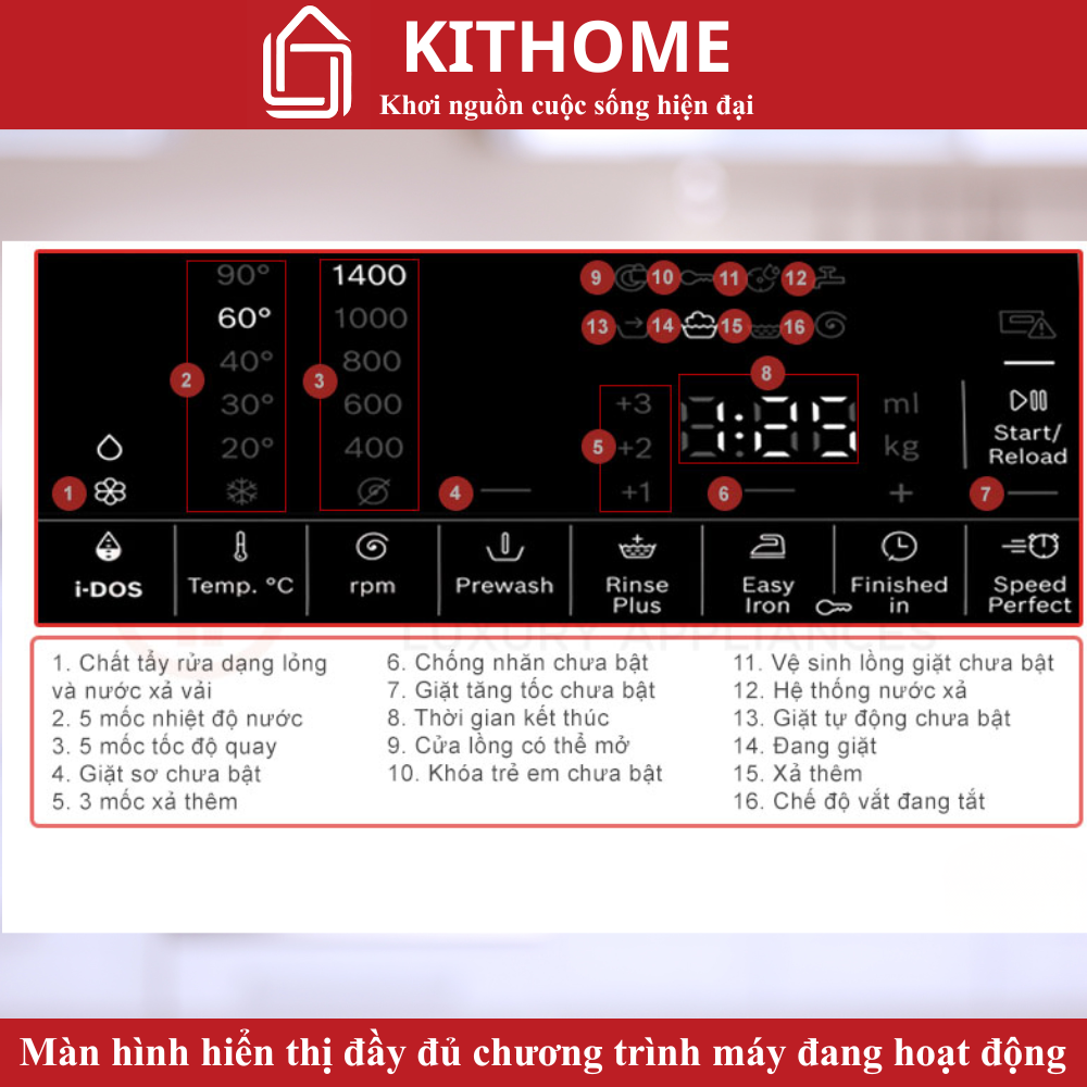 Kiểu dáng đứng linh hoạt, thiết kế sang trọng và hiện đại