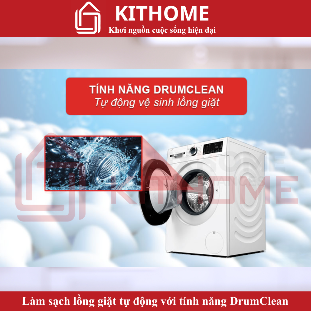Làm sạch lồng giặt tự động với DrumClean