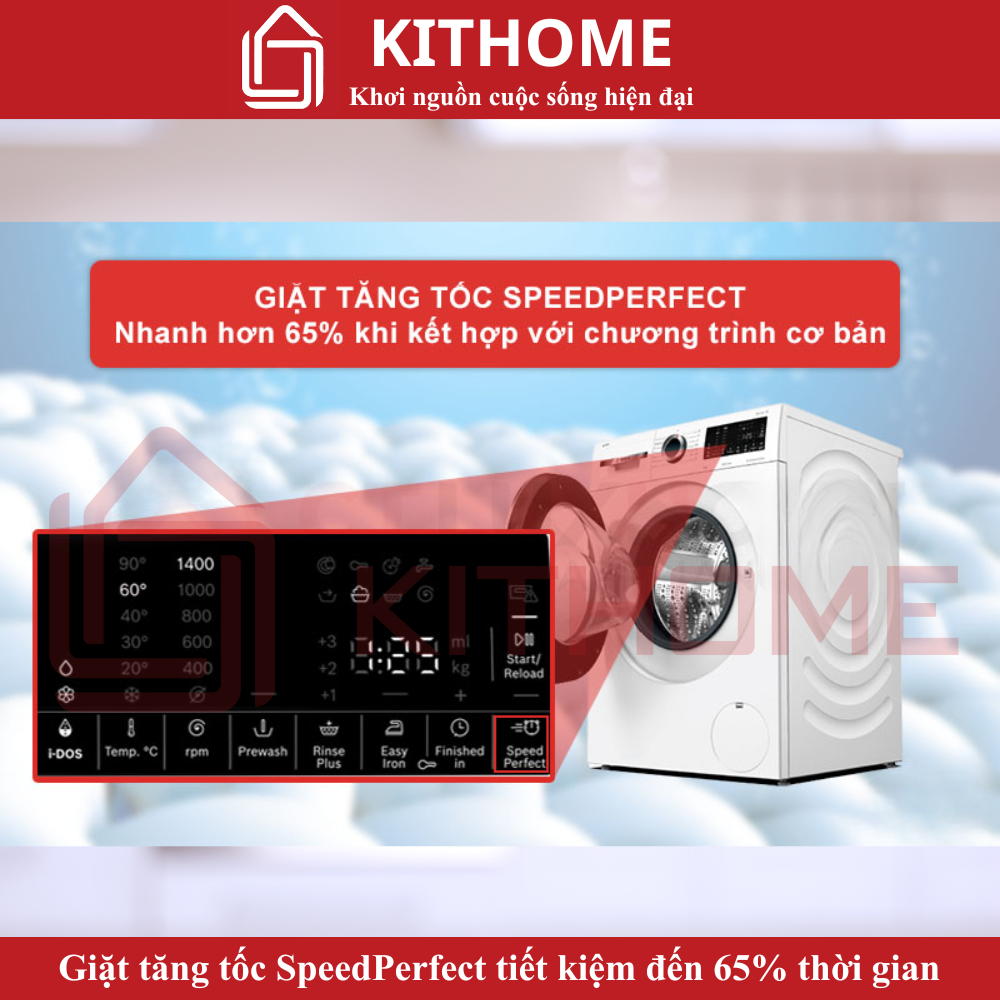 Giặt tăng tốc SpeedPerfect tiết kiệm thời gian