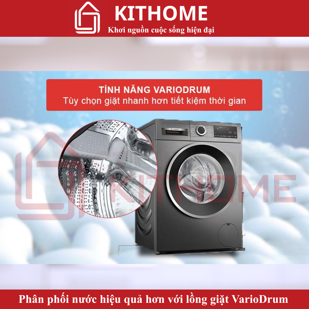 Lồng giặt VarioDrum hình giọt nước – phân phối nước tối ưu