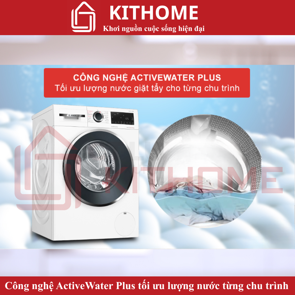 Công nghệ ActiveWater Plus tối ưu lượng nước từng chu trình