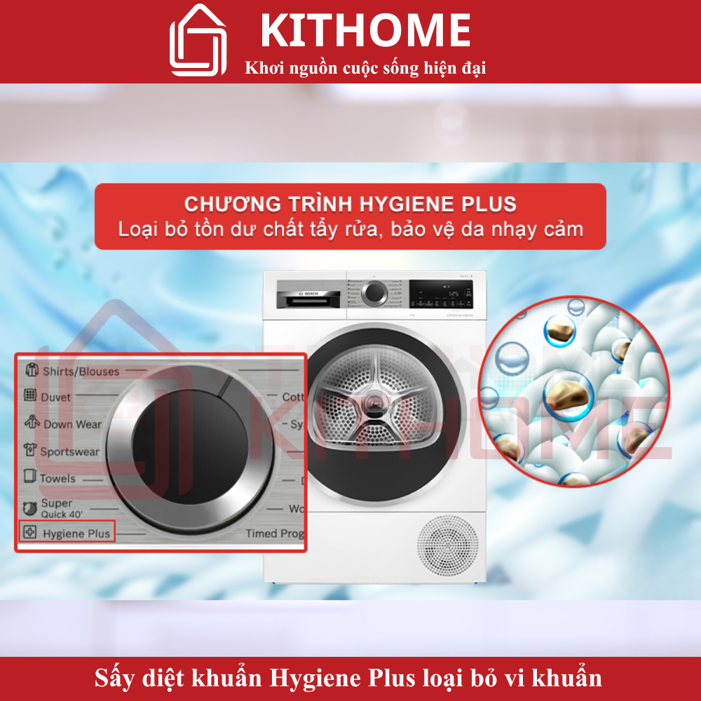 Sấy diệt khuẩn Hygiene Plus bảo vệ da nhạy cảm