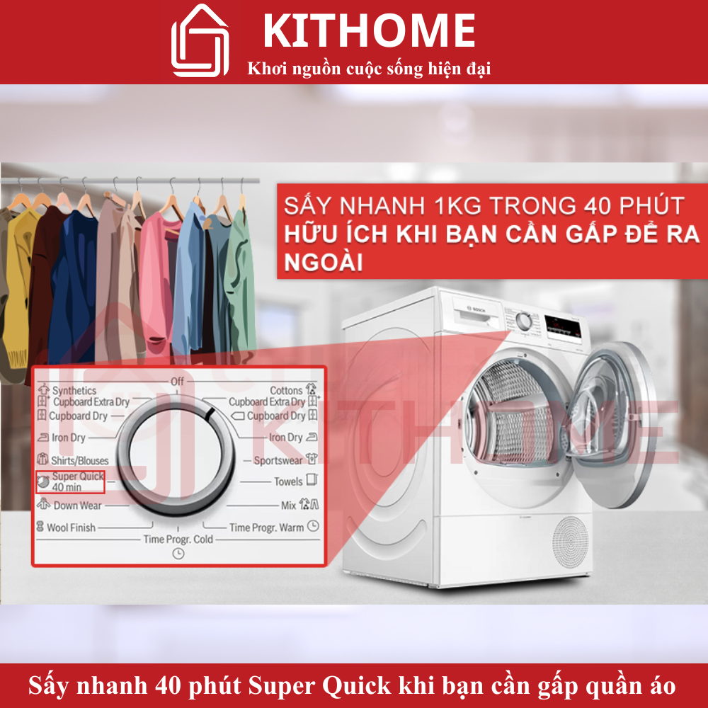 Sấy nhanh 40 phút Super Quick