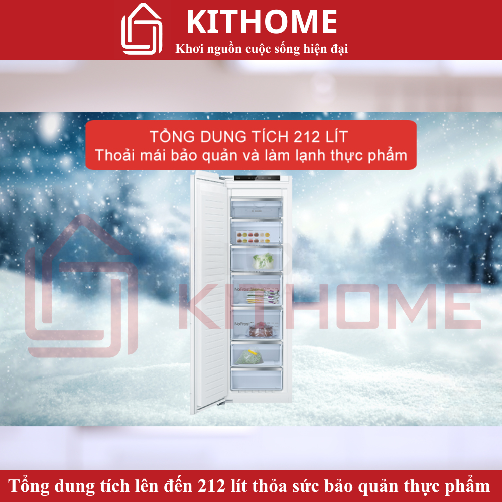 Dung tích 212 lít – Không gian bảo quản thực phẩm rộng rãi