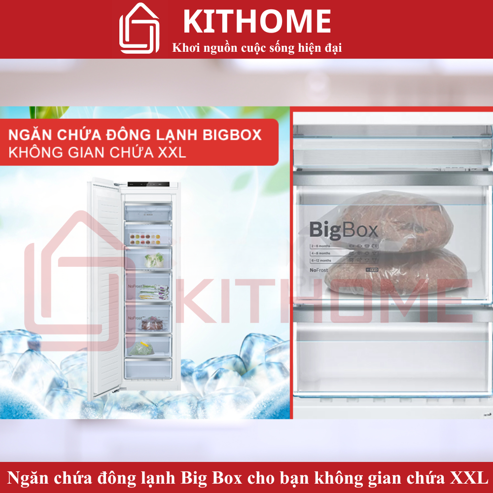 Ngăn chứa đông lạnh Big Box cho bạn không gian chứa XXL