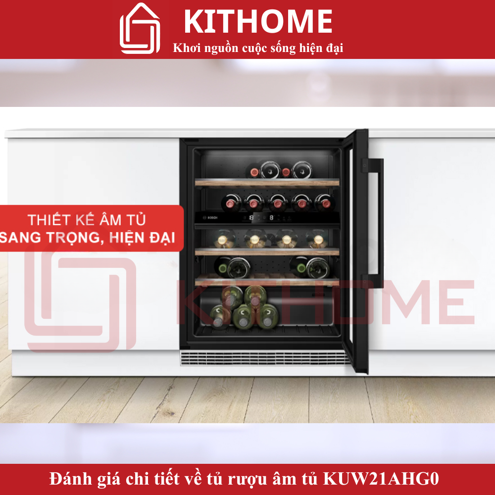 Thiết kế âm tủ sang trọng, đồng bộ không gian cao cấp