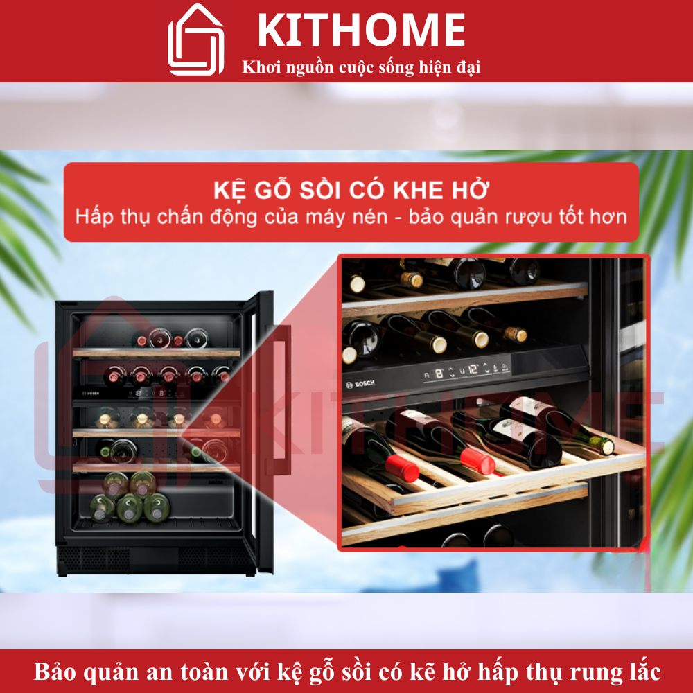 Kệ gỗ sồi cao cấp hấp thụ rung chấn