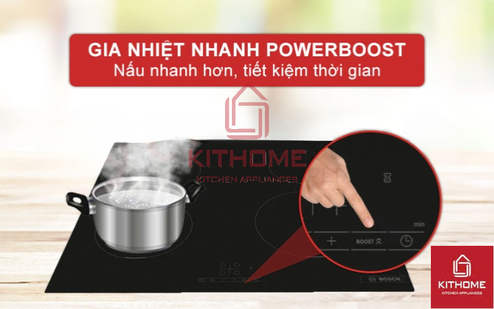 Nấu nướng nhanh hơn 50% với chức năng PowerBoost