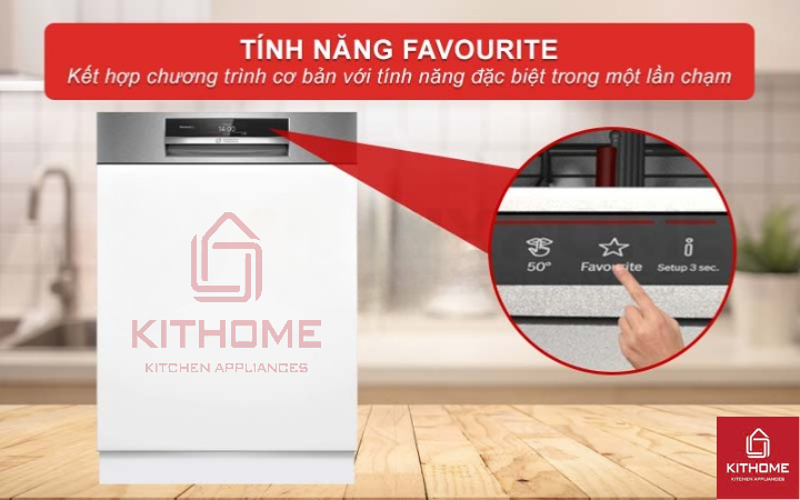 Kết hợp chương trình cơ bản và chương trình tích hợp chỉ với một nút nhấn “Favourite”