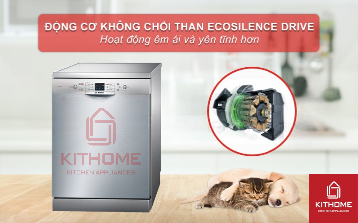 Động cơ EcoSilence Drive cho phép máy hoạt động hiệu quả mà không gây tiếng ồn
