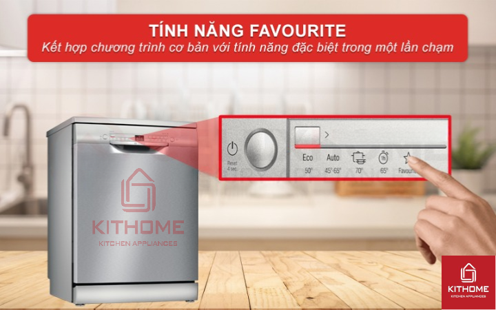 Kết hợp chương trình cơ bản và tính năng đặc biệt trong một nút nhấn Favourite