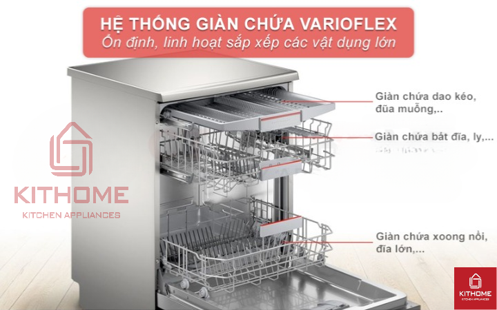 Giỏ chứa VarioFlex rộng rãi