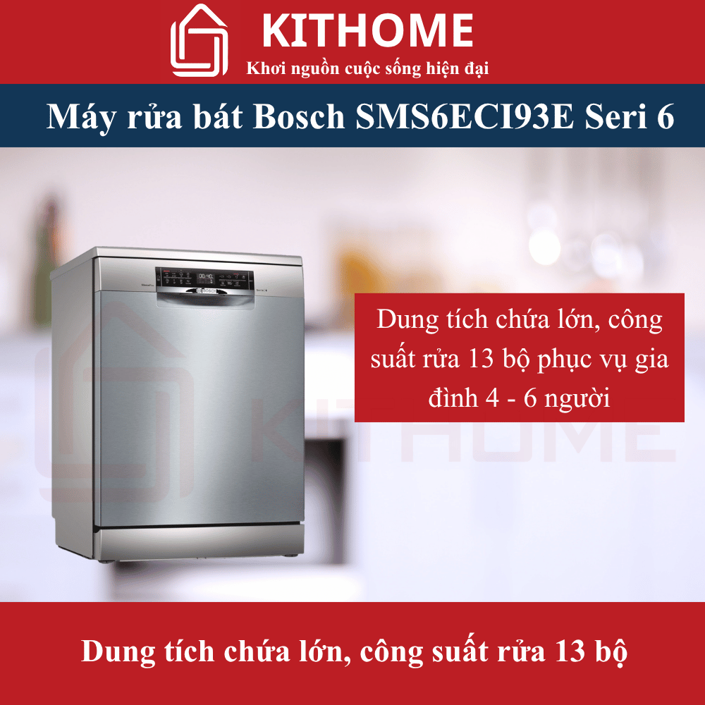 MÁY RỬA BÁT ĐỘC LẬP BOSCH SMS6ECI93E SERIE 6 SẤY HÉ CỬA 7 MÁY RỬA BÁT ĐỘC LẬP BOSCH SMS6ECI93E SERIE 6 SẤY HÉ CỬA - Ảnh 7
