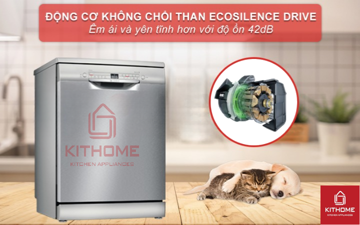 Vận hành máy êm ái và mạnh mẽ hơn nhờ động cơ EcoSilence Drive