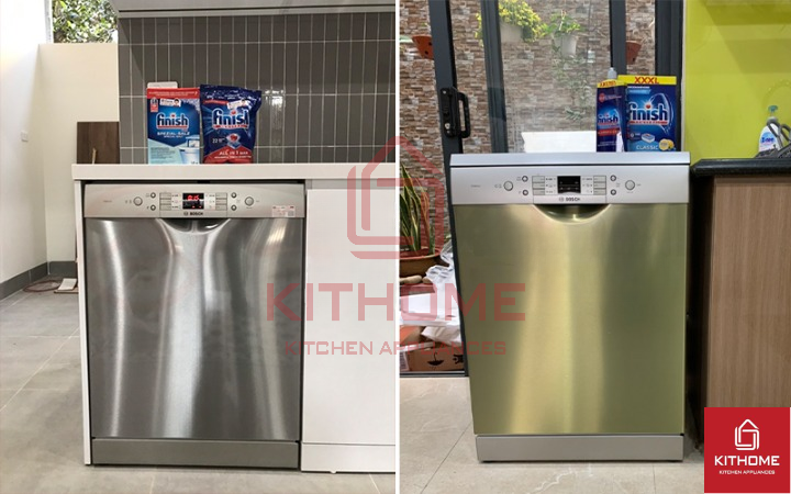 Người dùng có thể lựa chọn lắp âm hoặc độc lập cho máy rửa bát Bosch SMS63L08EA Serie 6