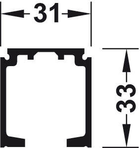 Ray trượt trên dài 3m cho cửa tủ trượt xếp Fold-40MF-Flex Hafele 940.43.932.F 11 Ray trượt trên dài 3m cho cửa tủ trượt xếp Fold-40MF-Flex Hafele 940.43.932.F - Ảnh 2