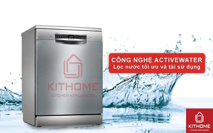 Công nghệ ActiveWater tối ưu lượng nước rửa cho từng chu trình