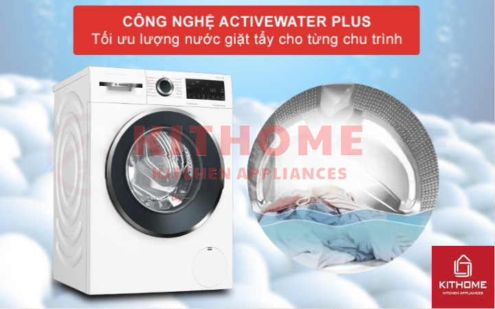 Công nghệ ActiveWater Plus – Tối ưu hóa lượng nước cho từng chu trình giặt
