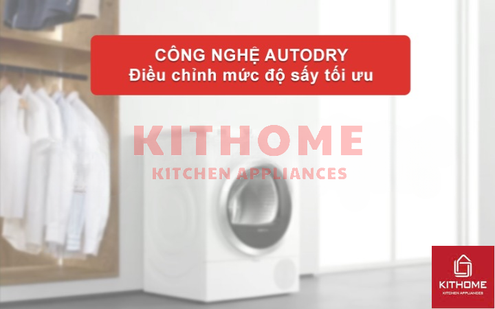 Công nghệ AutoDry – Điều chỉnh nhiệt độ tự động, tối ưu hiệu quả sấy