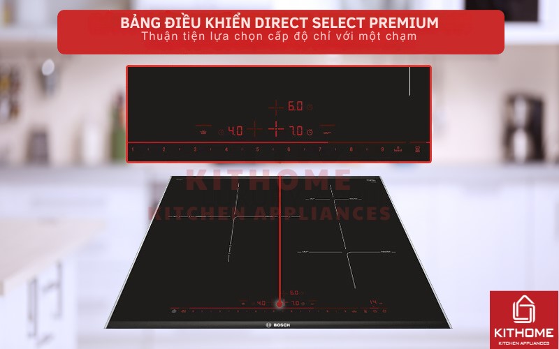 Trải nghiệm nấu nướng thông minh với bảng điều khiển Direct Select Premium