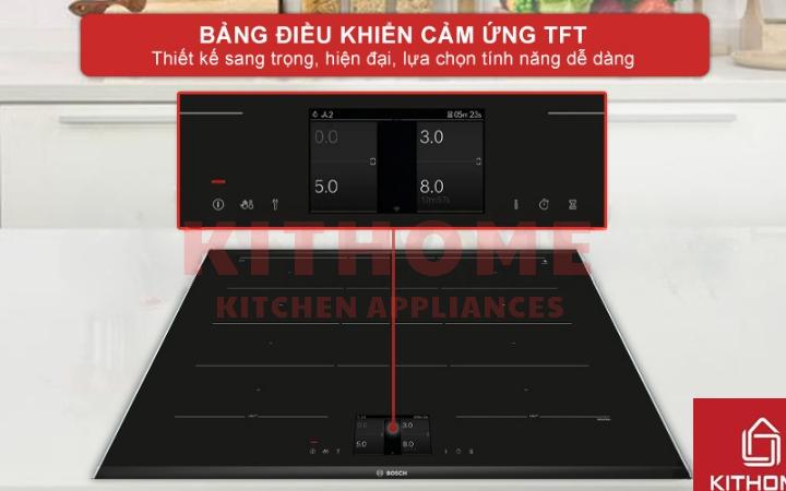 Bảng điều khiển cảm ứng TFT dễ sử dụng