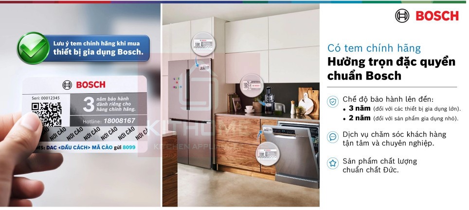 Bảo hành máy rửa bát Bosch SMS6ZCI49E