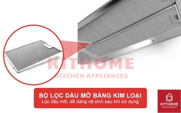 Hiệu suất hút tối ưu với bộ lọc dầu mỡ bằng kim loại