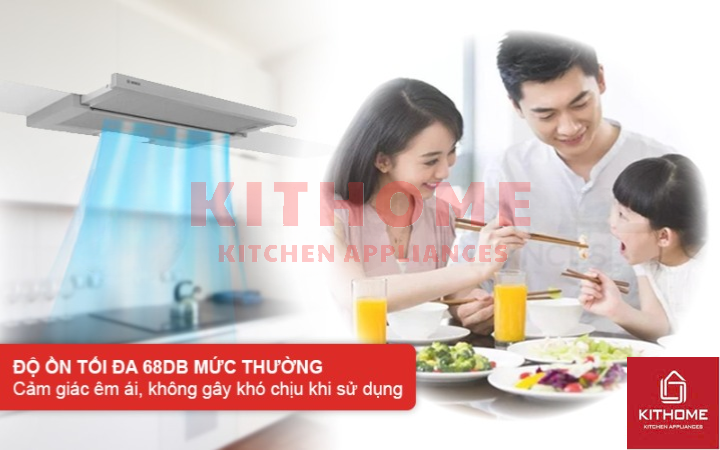Độ ồn tối đa 68dB, hoạt động êm ái, không gây khó chịu