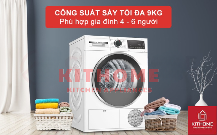 Dung tích lồng sấy lớn, sấy khô hiệu quả cho gia đình từ 4-6 người