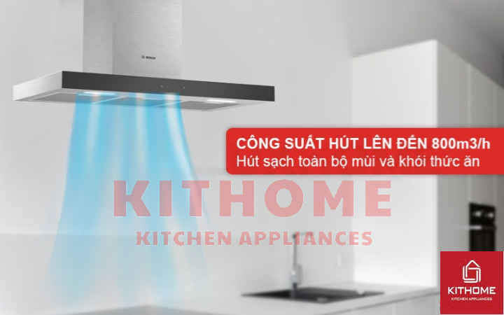 Công Suất Hút Mạnh Mẽ, Giữ Không Gian Bếp Luôn Trong Lành