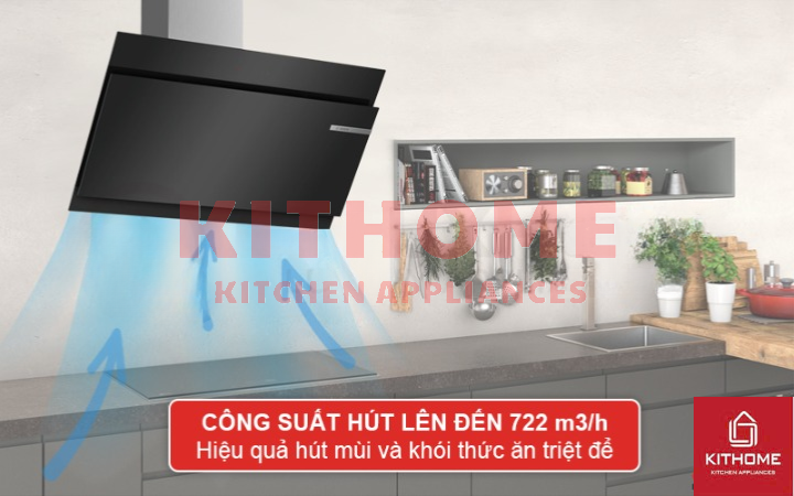 Công Suất Hút Mạnh Mẽ, Làm Sạch Không Khí Trong Bếp
