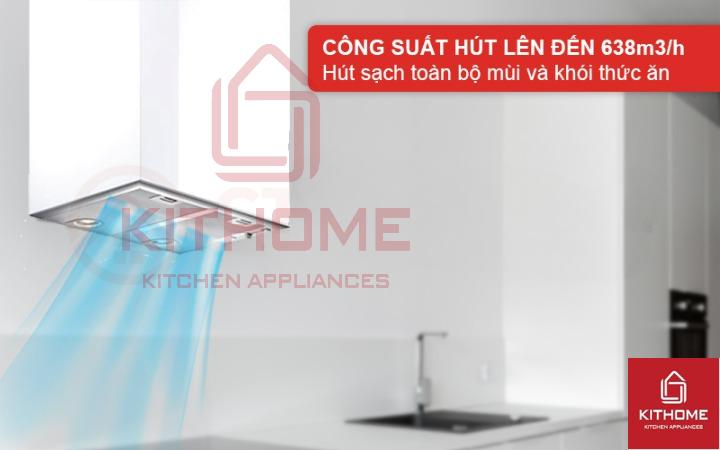 Công suất hút mạnh mẽ, làm sạch không khí hiệu quả