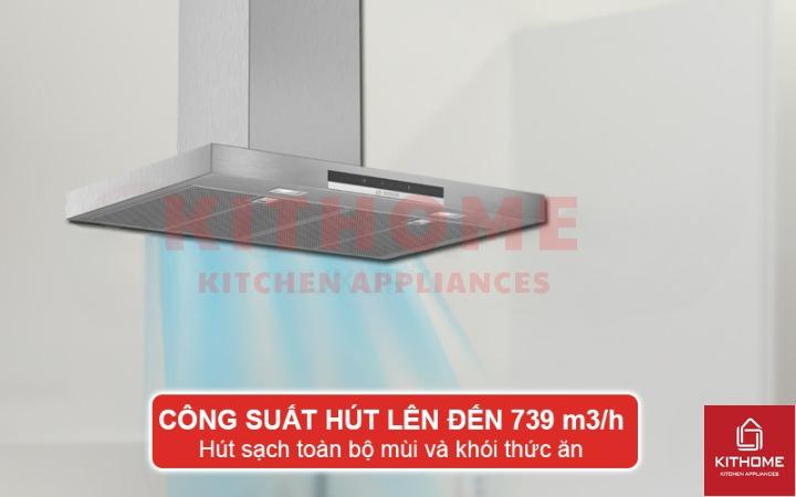Công suất hút mạnh mẽ, làm sạch không khí nhanh chóng