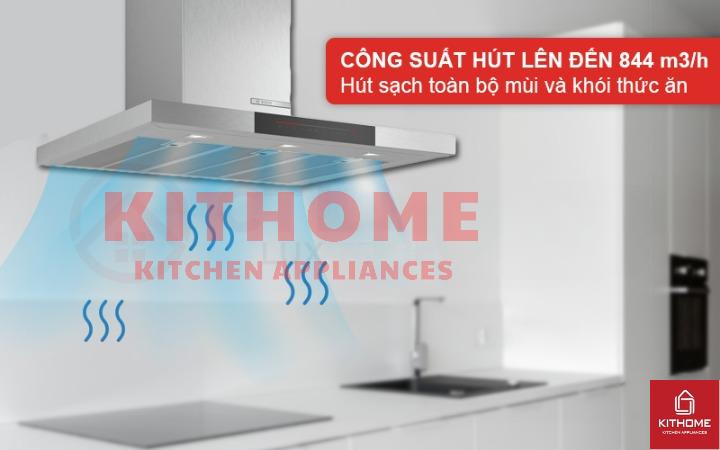 Công suất hút mạnh, giữ cho không gian bếp luôn trong lành