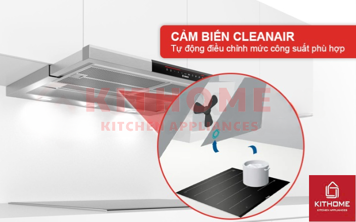 Hệ thống tuần hoàn CleanAir giúp bếp luôn yên tĩnh và thoáng mát