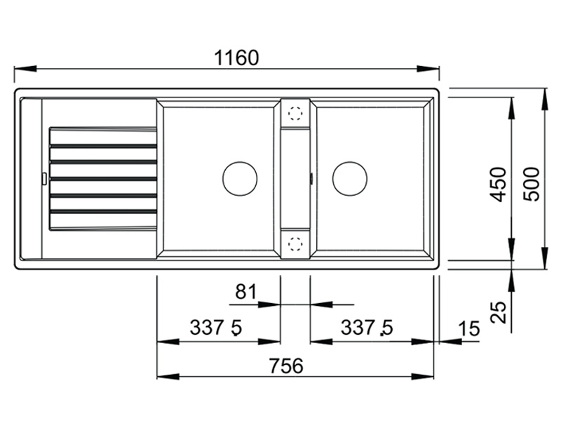CHẬU RỬA BÁT ĐÁ BLANCO BLANCOZIA 8S ANTHRACITE 565.76.350 2 CHẬU RỬA BÁT ĐÁ BLANCO BLANCOZIA 8S ANTHRACITE 565.76.350 - Ảnh 2