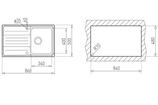 Chậu rửa bát dương bàn bếp TEKA Stage 45 1B 1D - Hình ảnh 3