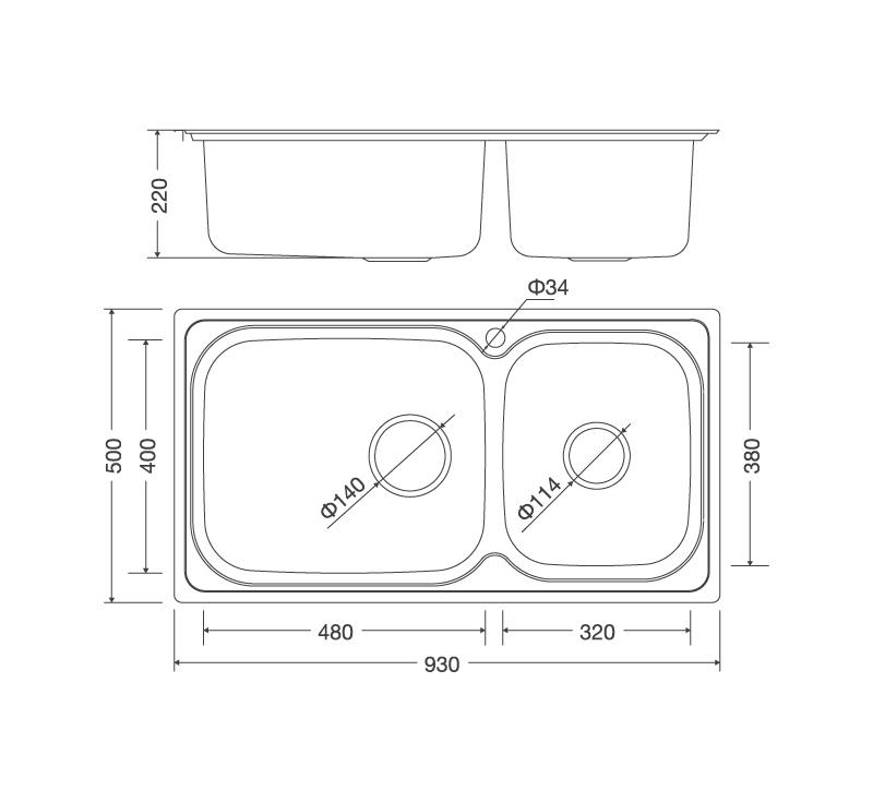 CHẬU RỬA BÁT MALLOCA MS 2025