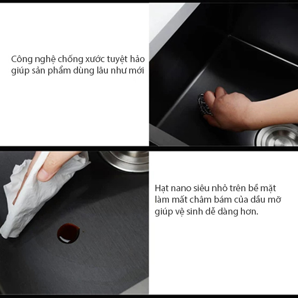 CHẬU RỬA ROSLERER RL04-688 NANO CÂN