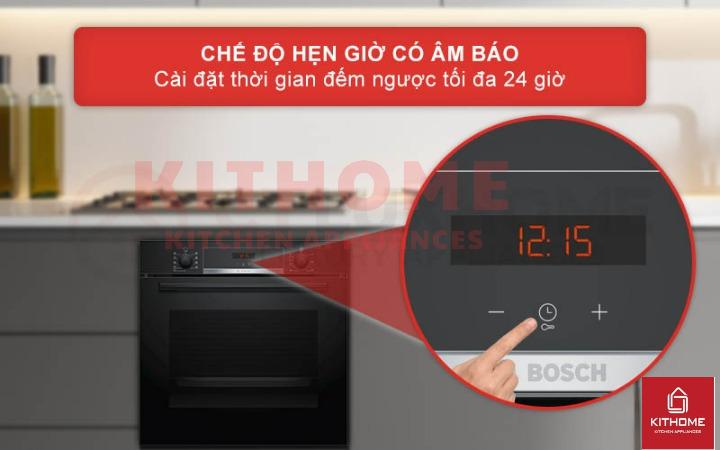 Chức năng hẹn giờ linh hoạt với âm báo tiện lợi