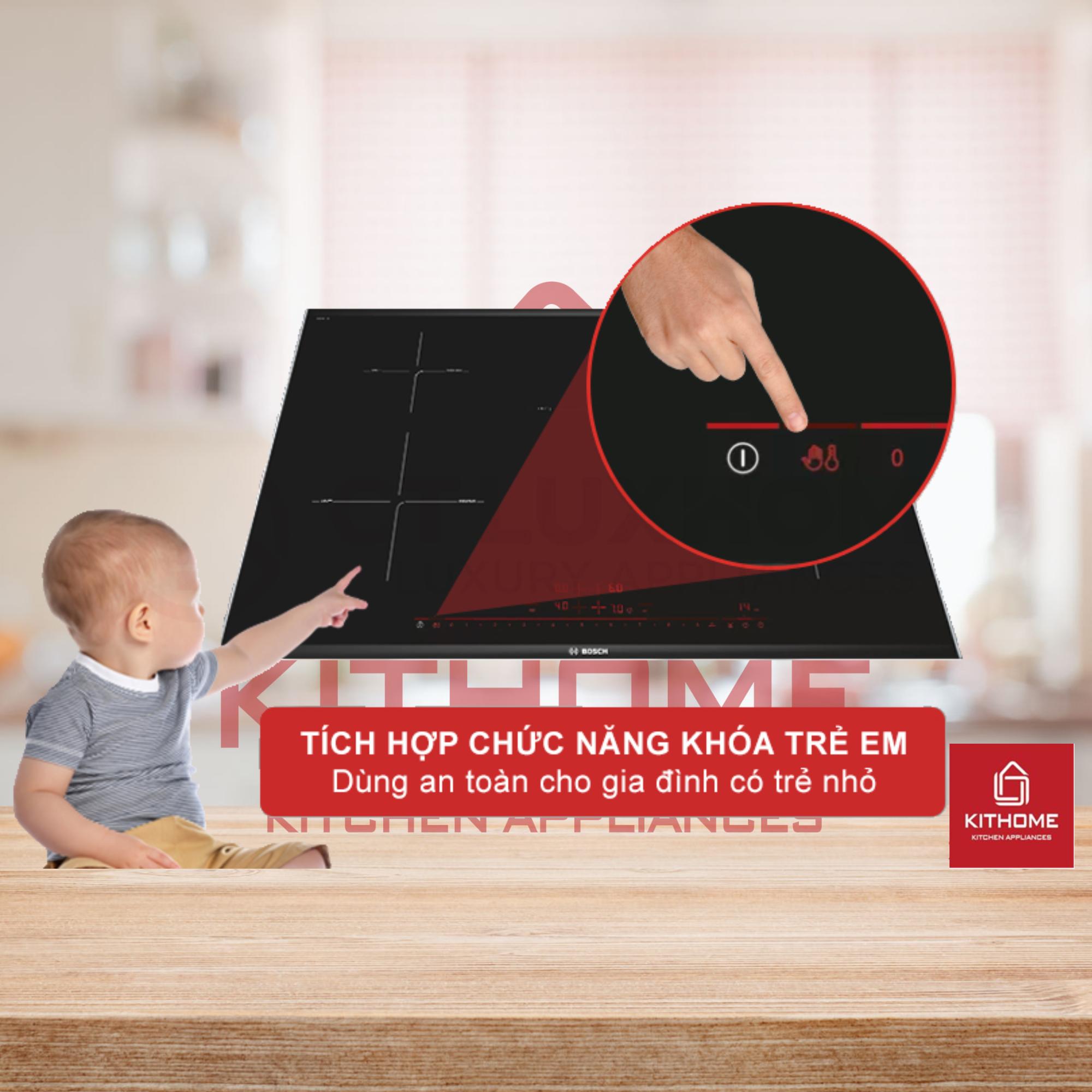 Bếp từ Bosch PIE875DC1E 4 vùng nấu