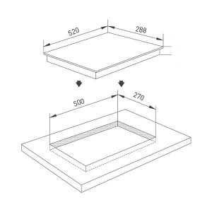 Bếp từ domino Elica EIH 2 Z 30 2 Bếp từ domino Elica EIH 2 Z 30 - Ảnh 2