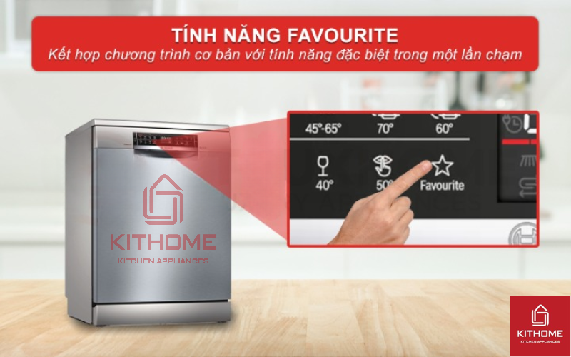 Kết hợp chương trình cơ bản và tính năng đặc biệt trong một nút nhấn Favourite