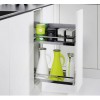 Giá gia vị Kessebohmer Hafele 2 tầng cho ngăn kéo 300mm, lắp trái 545.53.763