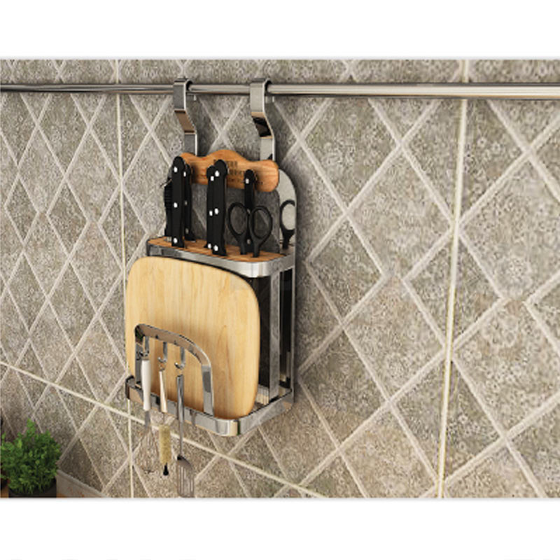 Giá dao thớt inox304 cao cấp cho giá treo tường nhà bếp China EV228