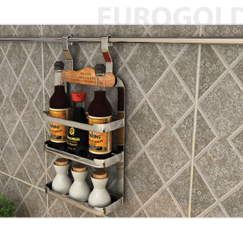 Giá gia vị nhỏ inox304 cao cấp cho giá treo tường nhà bếp China EV38