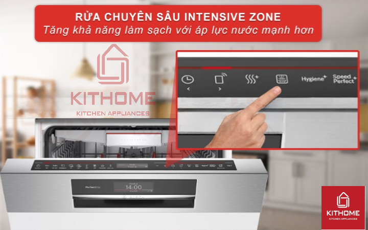 Rửa chuyên sâu Intensive Zone tăng cường làm sạch giàn dưới cùng